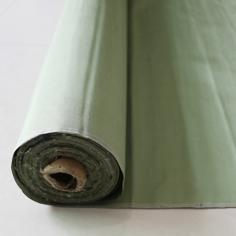 100cm*114cm Shaped Silk Dupioni Fabric Slub 100% Pure Doupion Silk Fabric Army Green Yarn Dyed