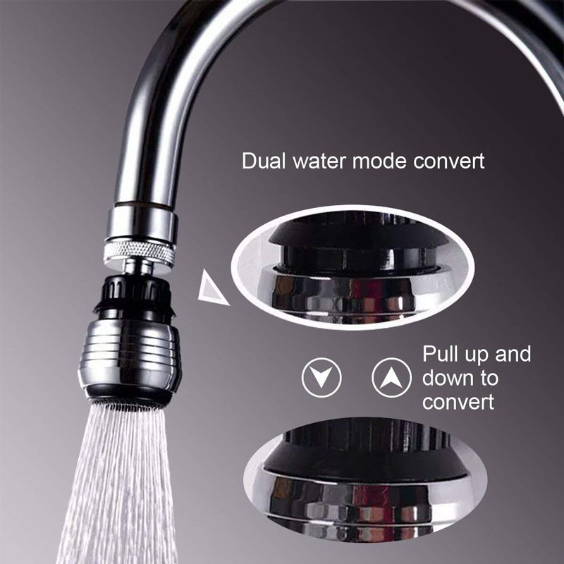 360 Rotatable Faucet Nozzle Kitchen Faucet Extenders Shower Head High Pressure Nozzle Filter Tap Adapter Bathroom Accessories