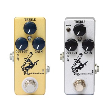 MOSKY Golden/Silver Horse Guitar Overdrive Effect Pedal True Bypass Metal Shell Guitar Parts & Accessories
