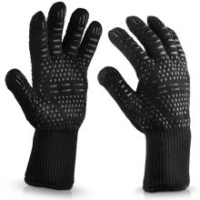 Hot 1 Pair Heat Resistant Thick Silicone Cooking Baking Barbecue Oven Gloves BBQ Grill Mittens Dish Washing Gloves Kitchen Suppl