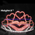 Red Lips with Heart Shaped Pageant Crowns