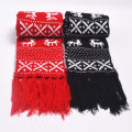Hot Fashion 2018 NEW Winter Scarf Double Sided Warm Christmas Xmas Snow Deer Wool Knitted Scarve