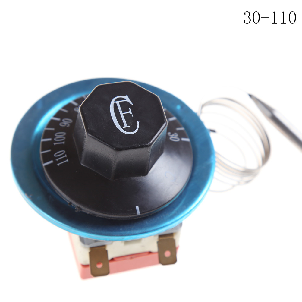 1PCS black Thermostat Dial Temperature Control Switch for Electric Oven Dial AC220V 16A