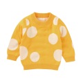 New Newborn Baby Boys Girls Sweater Coats Dot Print Cotton Knit Solid Boys Girls Infant Outwear