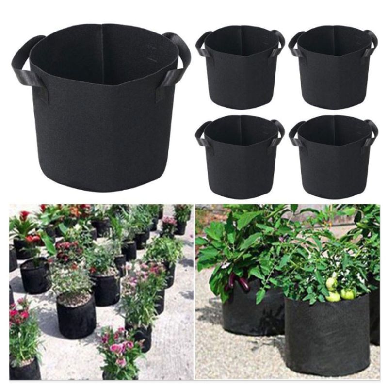 Geotextile Fabric Planting Bag 3/5 Gallon Plants Flower Cultivation Pot Big Capacity Vegetable Growing Home Gardening Accessory