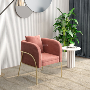 Nordic Living Room Sofa Leisure Balcony Chair Single Simple Housheold Sofa Clothing Ins Beauty Salon Hotel Reception Single Sofa