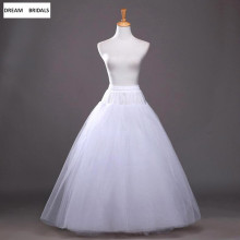 In Stock A-Line 4/8 Layers Wedding Accessories Organza Women Underskirt No Hoop Petticoats Crinoline Skirt Hot Sale Slips Women