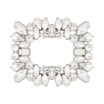Custom Logo Crystal Style Bridal Shoe Clips