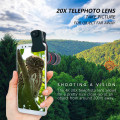 20X Zoom Telephoto Lens 4K HD Monocular Telescope Phone Camera Lens for iPhone 11 Xs Max XR X 8 7 Plus Smartphone lenses