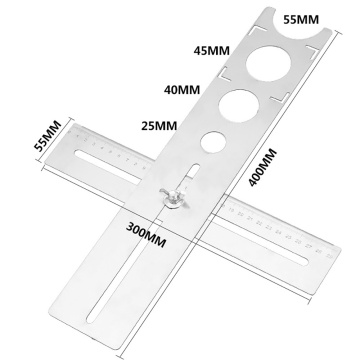 Multi- Stainless Steel Adjustable Tile Positioner Puncher Tile Fixing Decoration Accessory Measurement Construction Tool