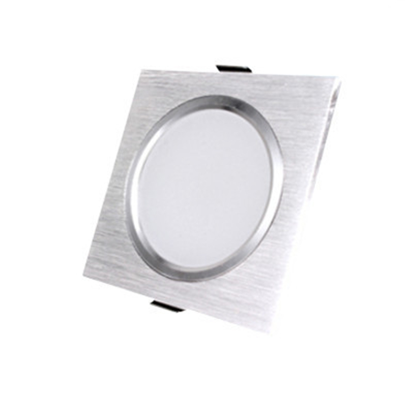 LED square downlight 3W 5W 7W 12W silver white black 220V LED downlight for kitchen/home/office indoor lighting