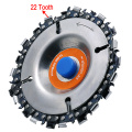 4 Inch Grinder Disc and Chain 22 Tooth Fine Cut Chain Set For 100mm Angle Grinder