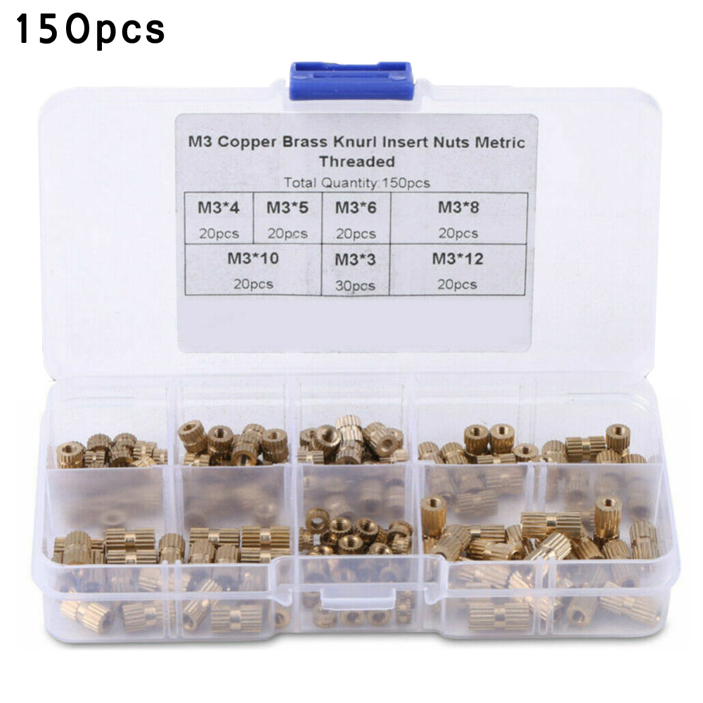 Heat Nut Insert For 3D Printing Metal Equipment Accessories Assortment 150pcs M3