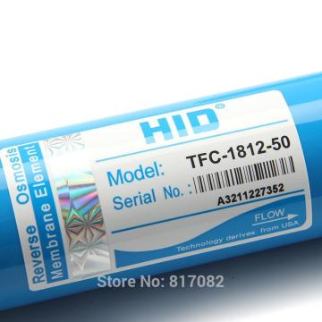 HID Residential Reverse Osmosis (RO) Membrane TFC-1812-50G for 5 stage water filter purifier treatment reverse osmosis system