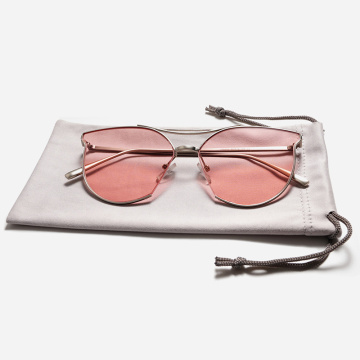 Fashion Solid Color Sunglasses Bag Drawstring Eyeglasses Portable Soft Delicate Glasses Cloth Bags Pouch Glasses Case Pouch