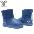 children's snow winter sheepskin boots with zipper