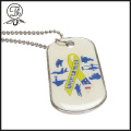 Personal metal dog tags ornament