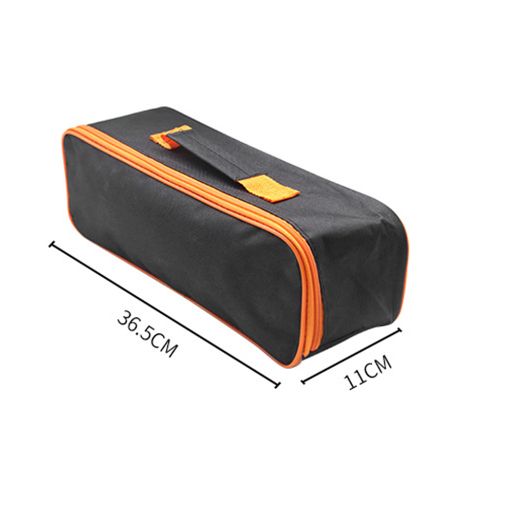 Organizer Storage Case Durable Zipper Closure Practical Vacuum Cleaner Tool Bag Wear Resistant Black Portable Pouch Accessory