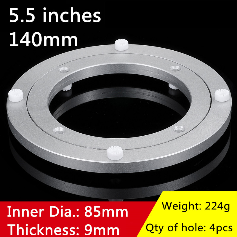 Aluminium Alloy Small Lazy Susan Turntable Dining Table Swivel Plate for Kitchen Furniture 14cm/20cm/25cm/30cm/35cm/39.5cm
