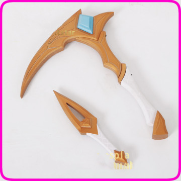 Game LOL KDA Akali Cosplay Costume Props PVC Weapons Accessories Sickle and Dagger Set Halloween Christmas Party Cosplay Prop
