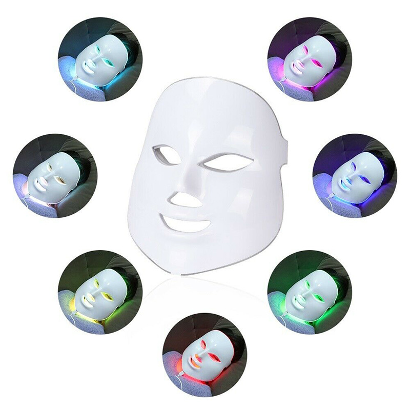 Led Face Mask Led Light Therapy 7 Color Facial Skin Care Mask Light Treatment Acne Photon Mask Korea PDT for Skin Rejuvenation