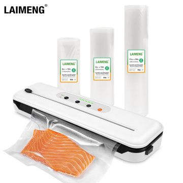 LAIMENG Vacuum Food Sealer Sous Vide Vacuum Packaging Machine with Cutter for Food Preservation Vacuum Bags Roll Foil S284