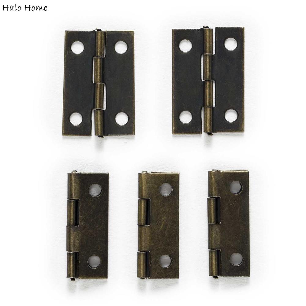 4-10 Pcs Metal Door Wooden Box Butt Hinges Model Home Furniture Jewelry Gift Handwork Accessories