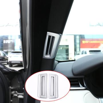 For Landrover Range Rover VELAR 2017-2020 Car-styling ABS Matte Silver Pillar Post Covers Trim Car Interior Accessories 2PCS