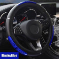 38cm Car Steering Wheel Cover Leather Reflective Chinese Dragon Design Wheel Covers Car Styling Car Accessories Interior