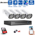 4K Ultra HD 4CH DVR Kit Two way Audio CCTV Camera Security System 8MP CCTV System IR Outdoor Night Vision Video surveillance Kit