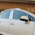 Car Door Window Frame Center Pillars B+C Cover Trim Decoration For Peugeot 3008 2012-2015 Stainless Car Exterior Accessories