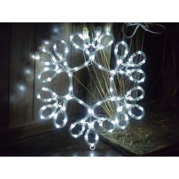 UL Listed LED Rope Light Motif 2D Snowflake 18