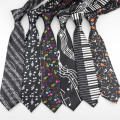 Men Fashion Style Standard Necktie Skinny Music Tie Simplicity Design 8cm Width Men's For Party Formal Designer Ties
