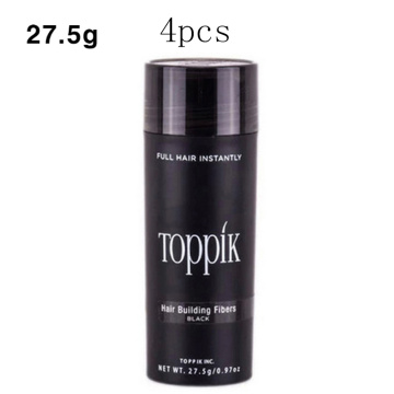 4pc Toppik Keratin Hair Building Holding Fibers 9 Colors Hair Full Hair Loss Concealer Growth Products hair Care treatment 27.5g