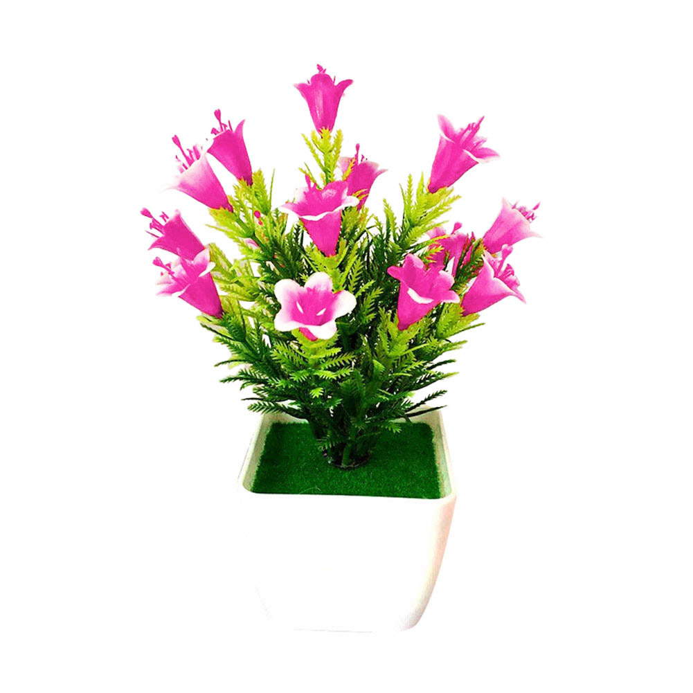 2021 New 1Pc Artificial Flower Lilium Casa Blanca Plant Wedding Home Floral Bonsai Decor Home Decoration искусственные растения