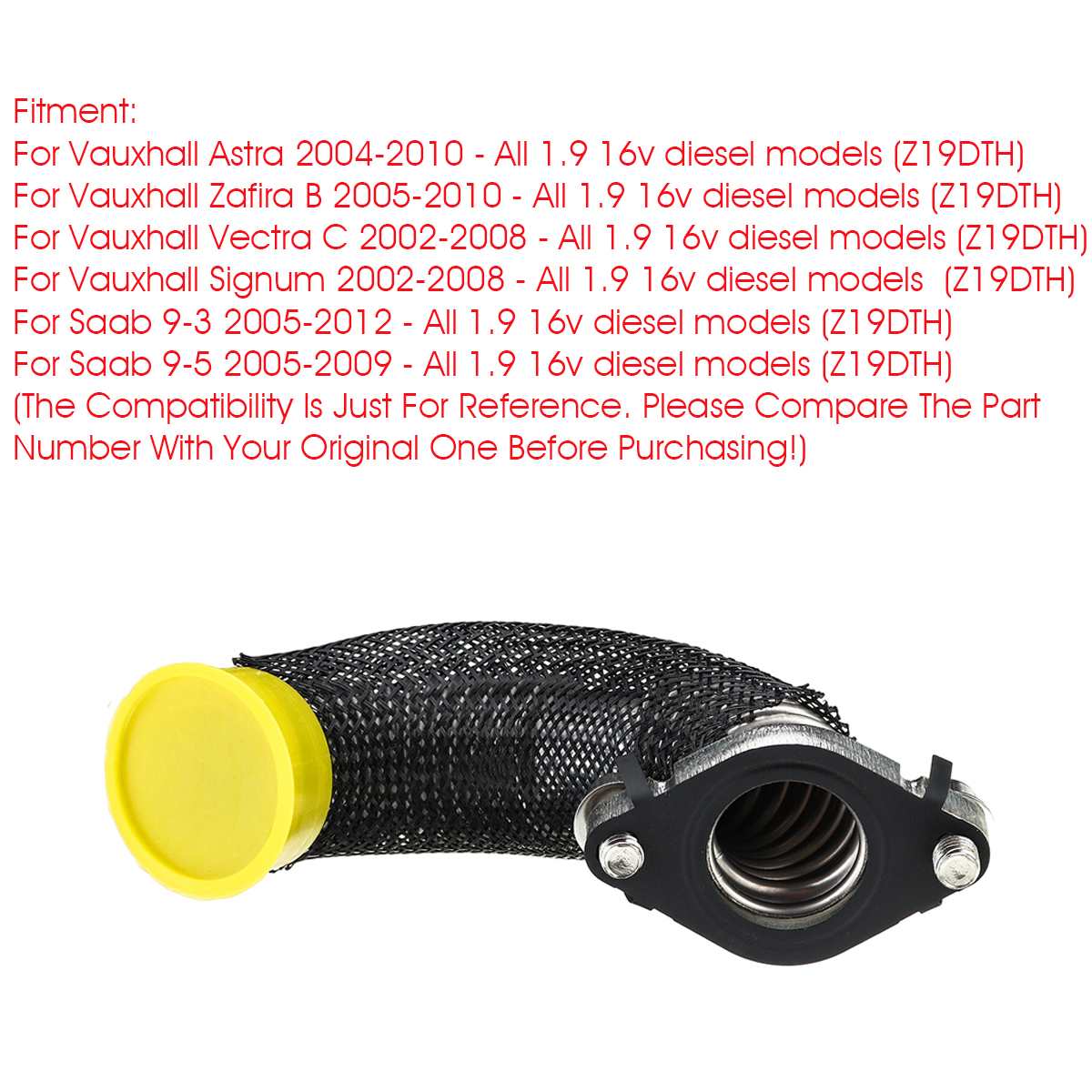 Car EGR Valve Cooling Pipe & Gasket 55202704 For Vauxhall Astra Zafira B Vectra C Signum For Saab 9-3 9-5