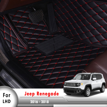 Car Floor Mats For Jeep Renegade 2016 2017 2018 Custom Rug Auto Interior Accessories Car-styling automobile carpet covers