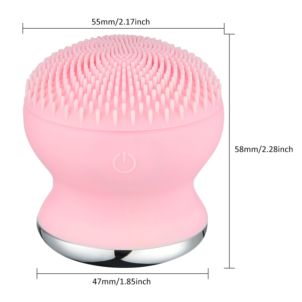 Electric Facial Cleansing Brush Face Care Import Device Waterproof Silicone Vibration Face Massage Cleaner Deep Pore Wash Brush