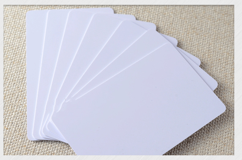 10 pcs/lot Blank Printable PVC Plastic White Card CR80 for Professional sublimation Printers