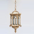 Outdoor Bronze Lantern Ceiling Pendant Lighting Garden Exterior Lamp Fixture