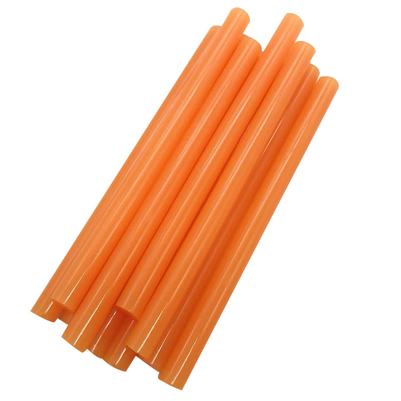 10 Pcs Orange Color 7MM Hot Melt Glue Sticks For Electric Glue Gun Car Audio Craft Repair Sticks Adhesive Sealing Wax Stick