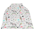 Cartoon Printed Nursing Cover Baby Shopping Chart Multi function Breastfeeding Covers Newborn Baby Car Seat Cover