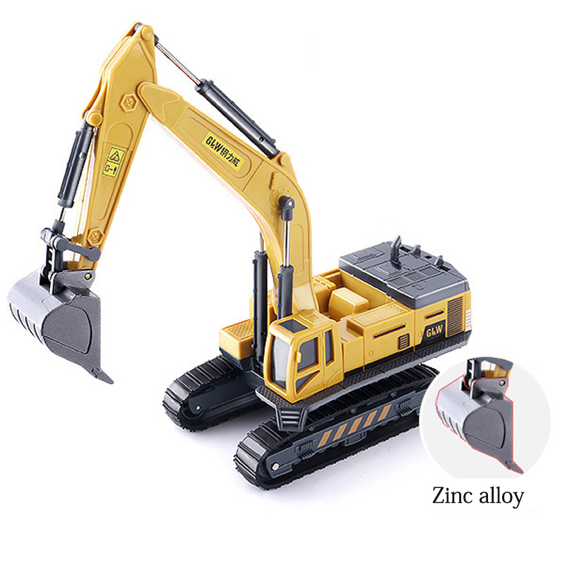 8 Styles Engineering Car Model Tractor Toy Dump Truck Forklift Excavator Crawler Crane Alloy + plastic Classic Toy Vehicle Gift