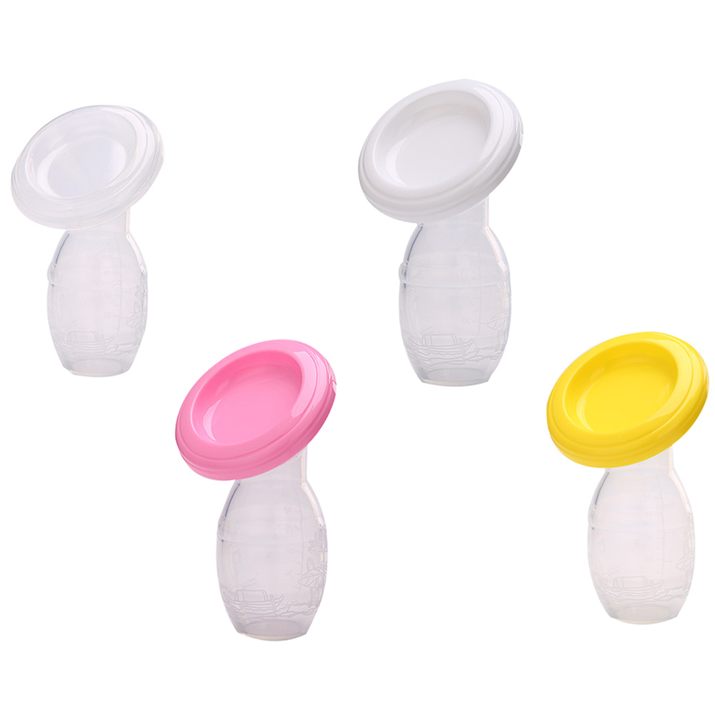 Manual Baby Breast Pump Silicone Milk Collector with Lid Breastfeeding Tool Silicone breast pump wonderful gifts for Christmas