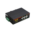 8 Ports Industrial Fast Ethernet Switch 10/100Mbps POE Network Switch DIN Rail Type Network RJ45 Lan adapter