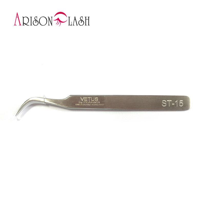 100% Genuine Vetus ST Series Ultra Precision Stainless Tweezers for Eyelash Extension Anti Acid ESD Tweezer