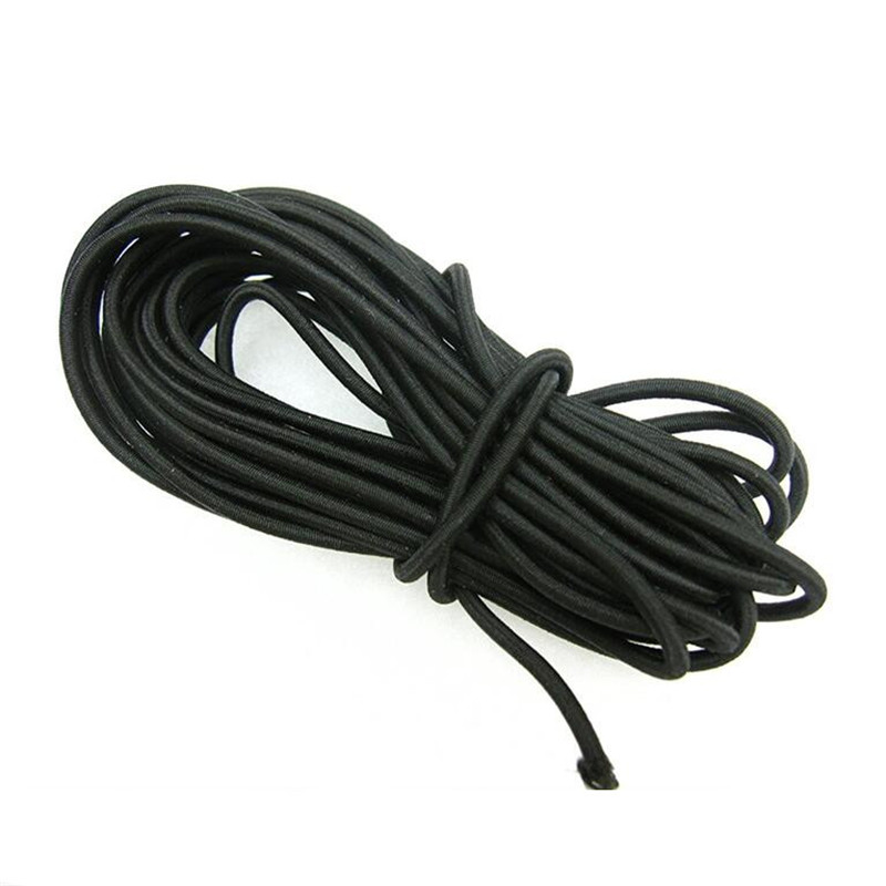 5 meters* Elastic Bungee Rope width Black White Shock Cord Stretch String For Repair, Outdoors 3mm Elastic SJD05