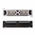 12 Port CAT5 CAT5E Patch Panel RJ45 Networking Wall Mount Rack Mount Bracket for Computer Office Network Tool