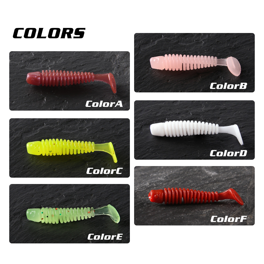 fishing Soft artificial worm lures TPR 0.5g 35mm fishy smell Silicone Flexible Bait Swimbait Maggots  Jigging Wobblers