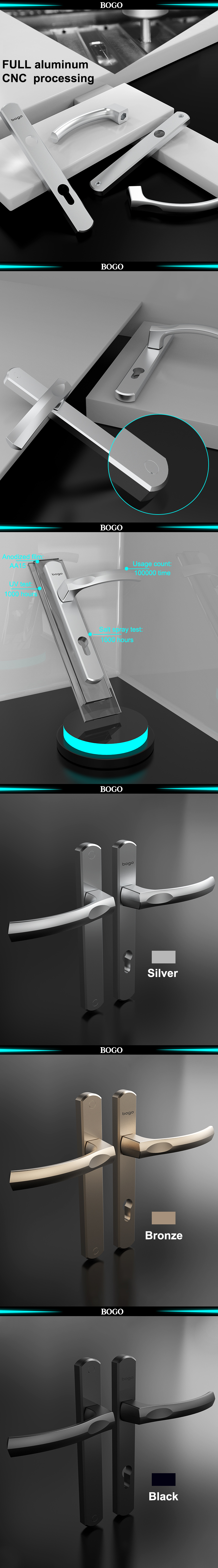 Modern Decoration Aluminium Door Handle